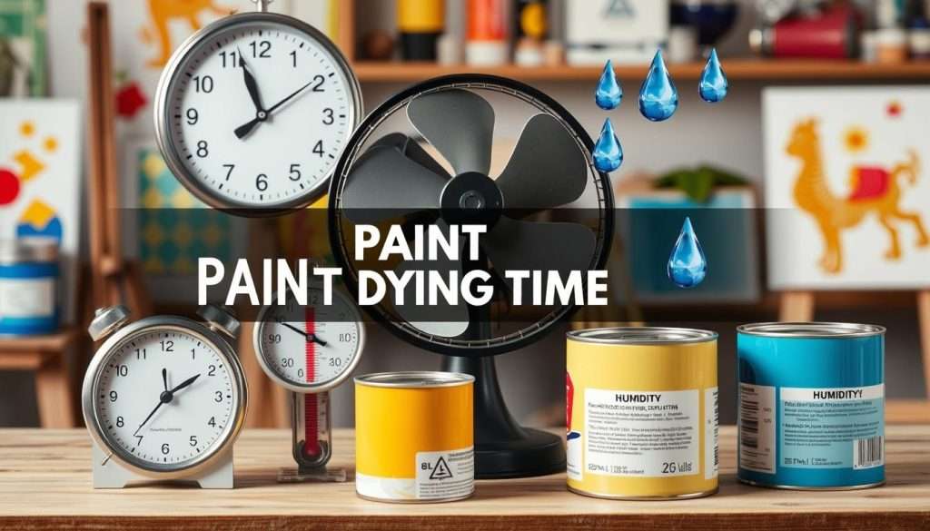 Factors influencing paint drying time