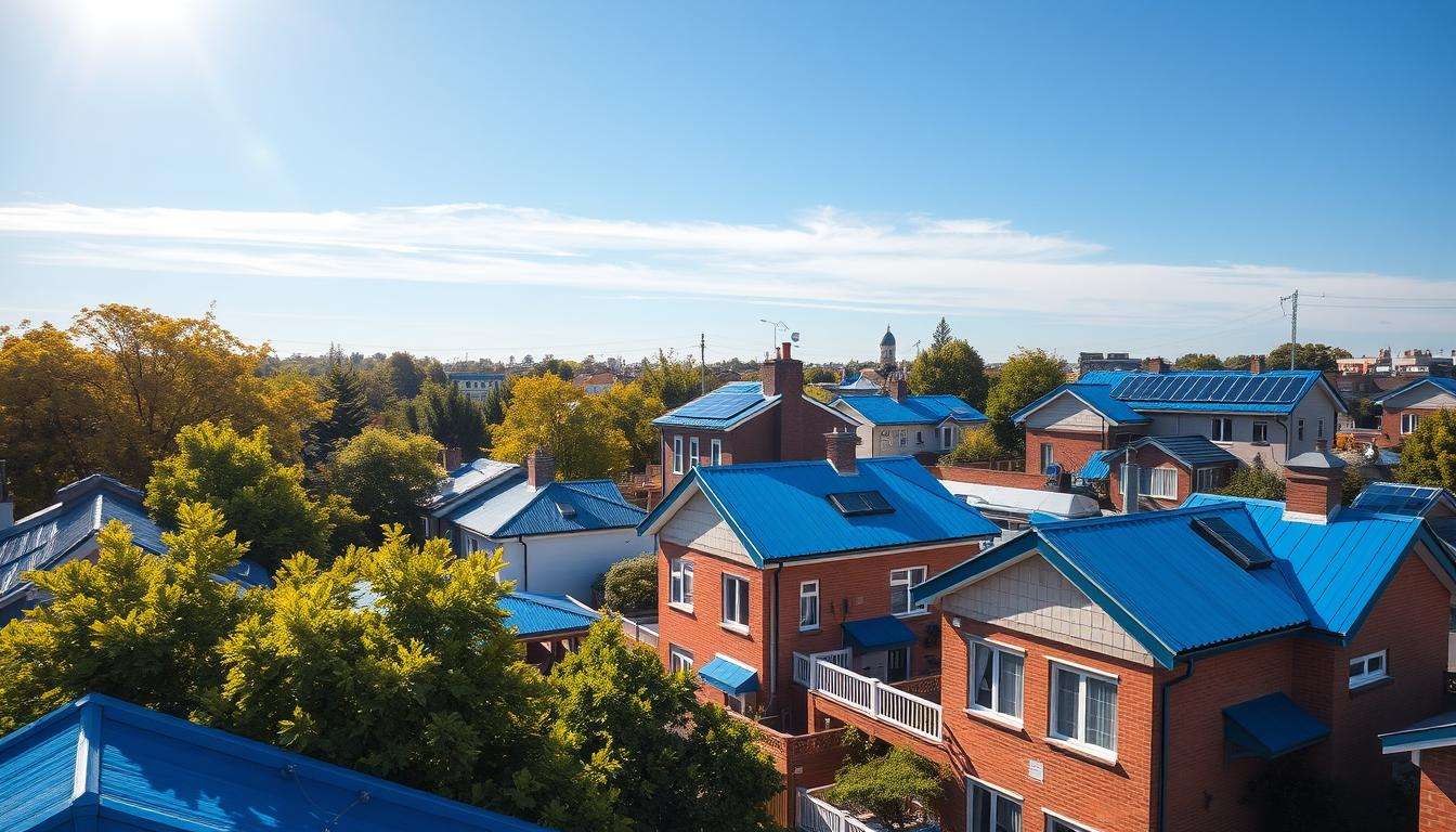 why are people painting their roofs blue