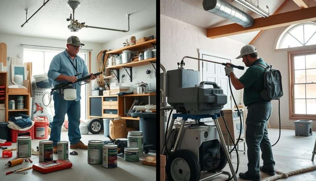 DIY spray foam insulation costs and professional spray foam installation costs