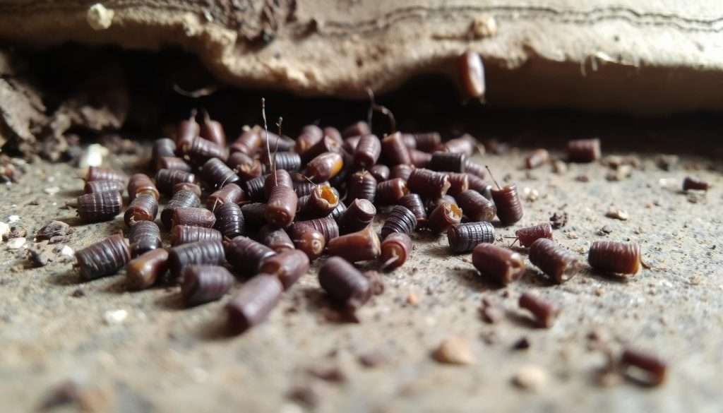 cockroach droppings identification