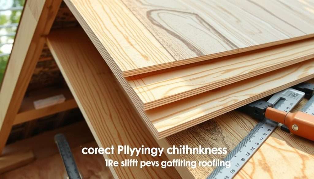 correct plywood thickness for roof