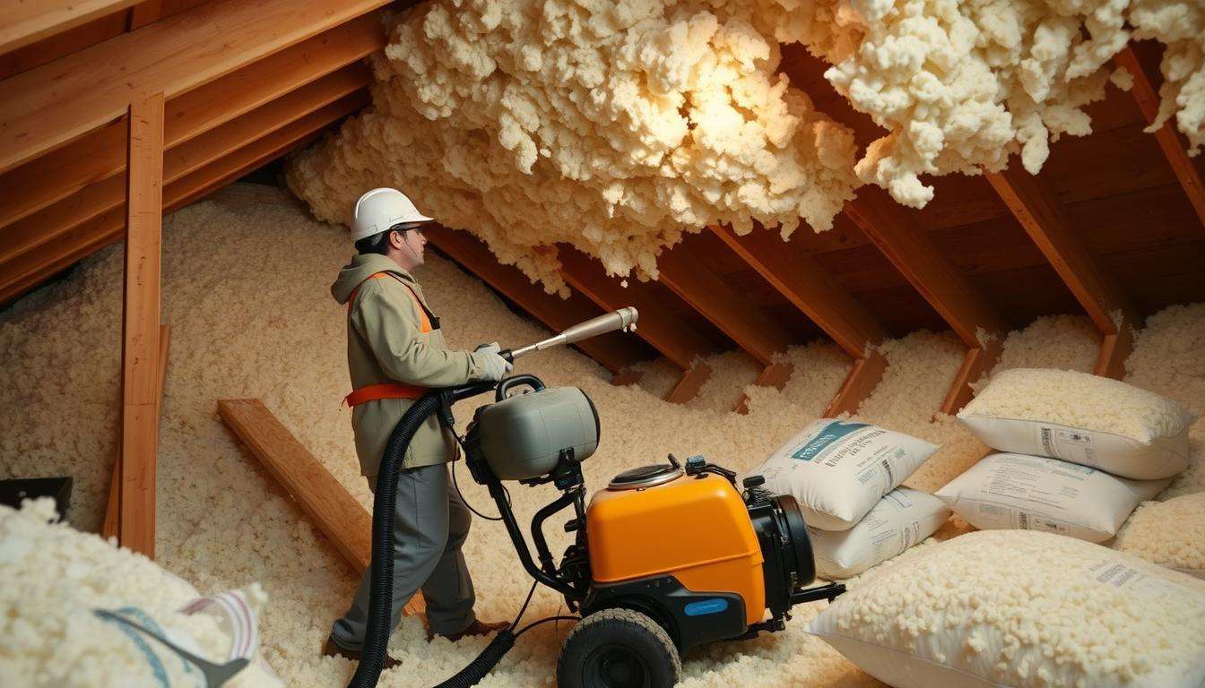 how to blow in insulation