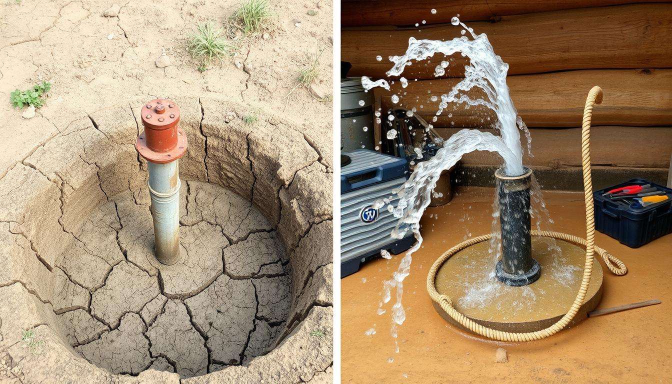 how to tell if well is dry or pump bad