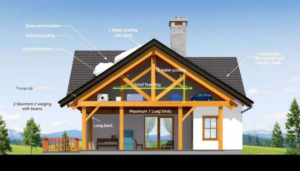 roof weight allowance and maximum load for a roof