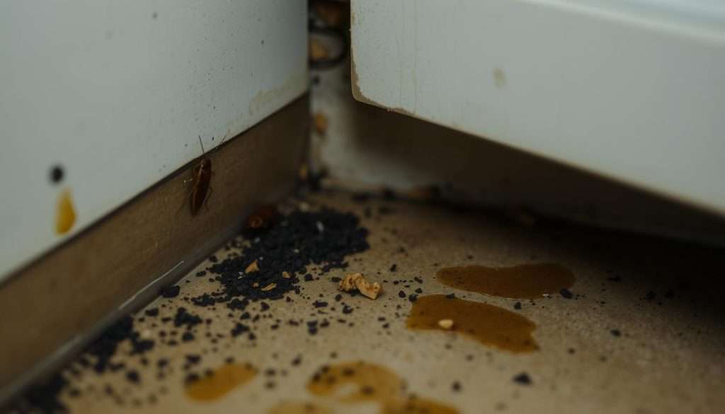 signs of cockroach infestation