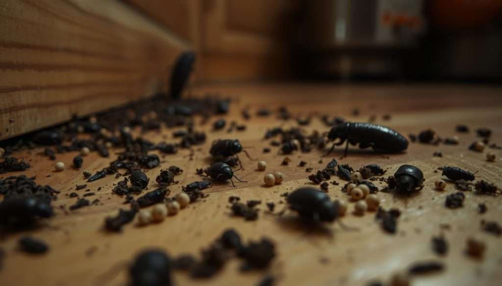 signs of cockroach infestation