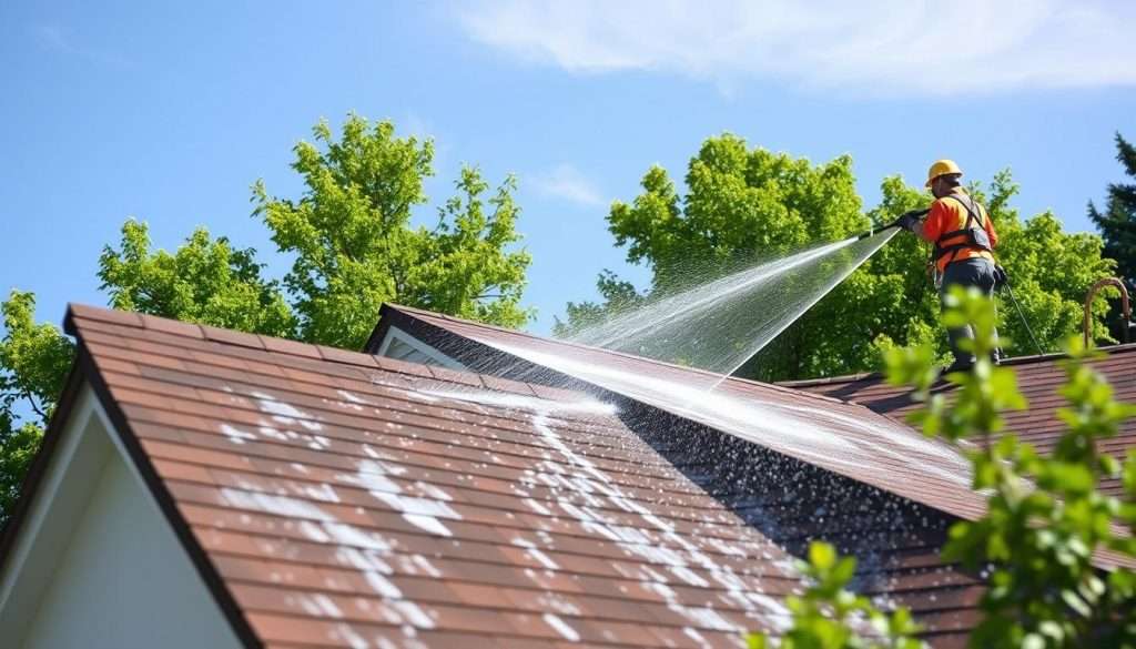 soft washing roof cleaning methods