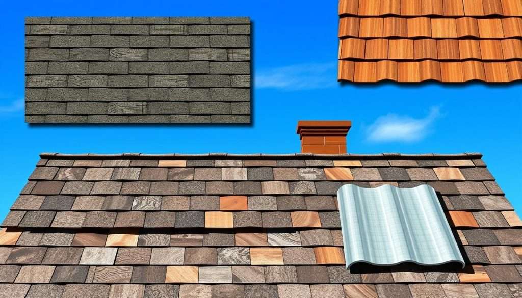 types of roof shingles