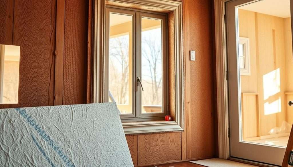 DIY foam board insulation project
