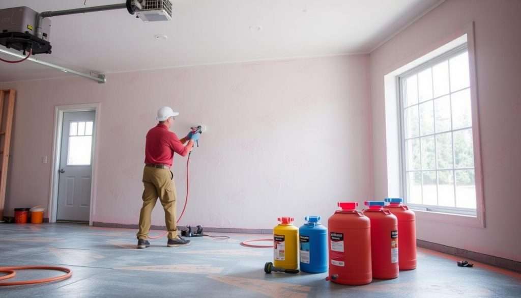 DIY spray foam waterproofing installation