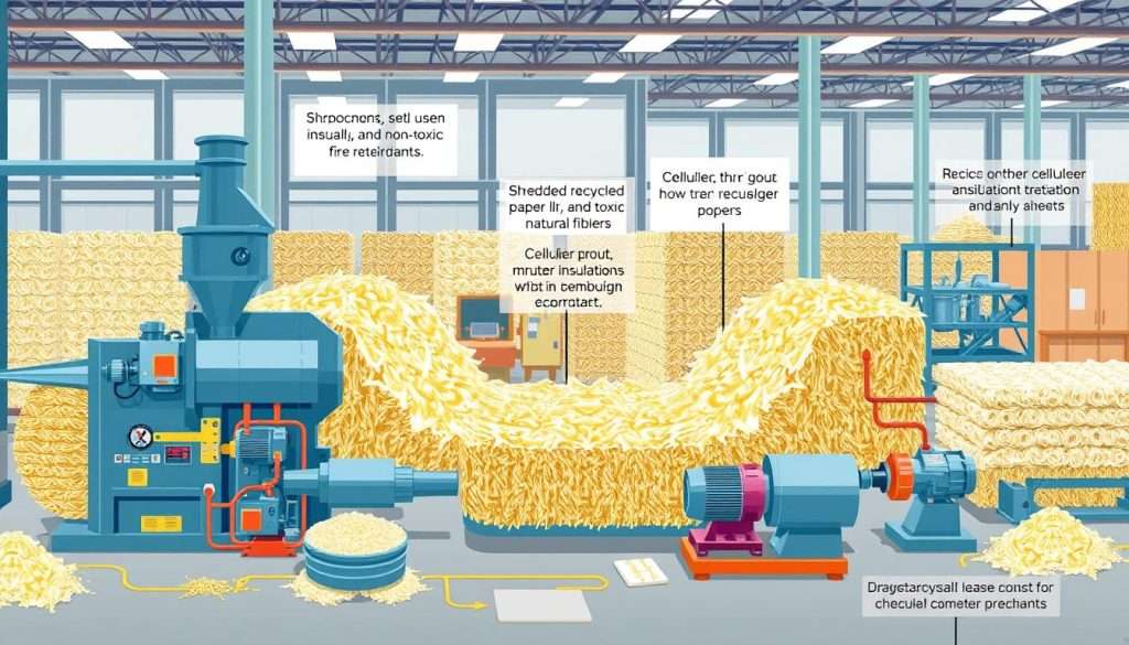 cellulose insulation production process