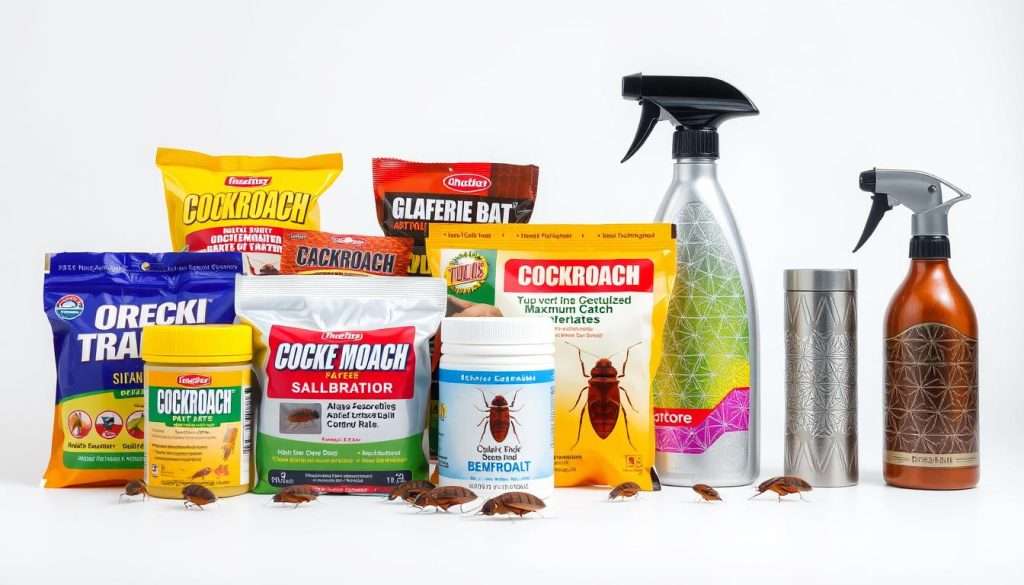 cockroach baits, traps, and sprays
