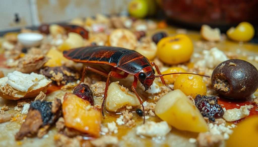 cockroach feeding habits