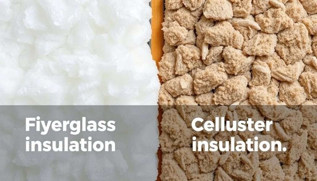 fiberglass insulation vs cellulose