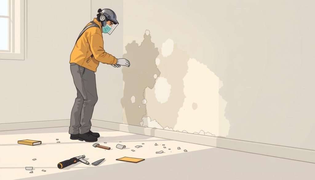 repairing surfaces after foam removal