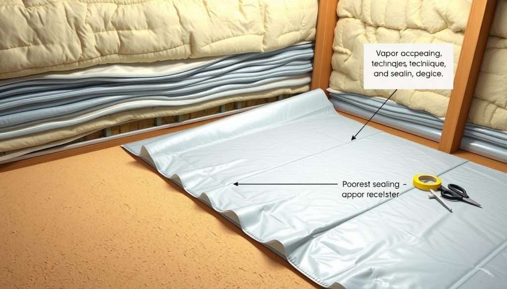 vapor barrier installation process