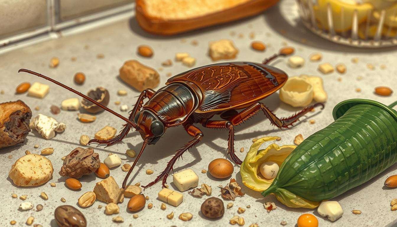 what does a cockroach eat