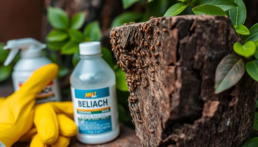 Does bleach kill termites
