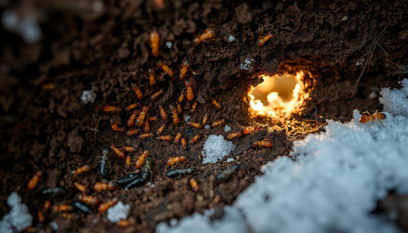 are termites active in winter