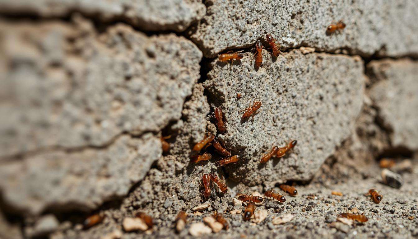 can termites eat concrete
