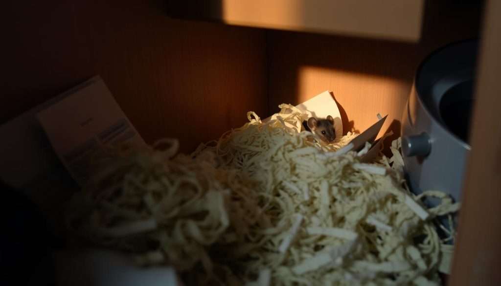 detecting mouse nest presence