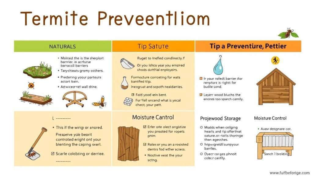 termite prevention tips table