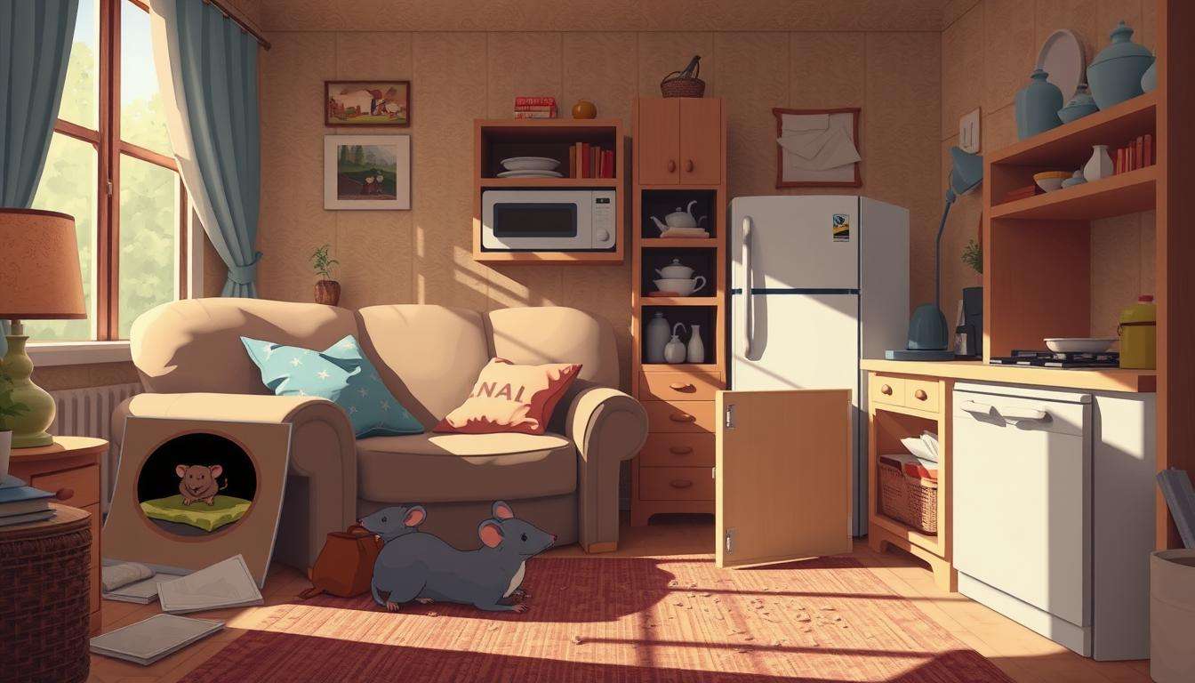 where do mice hide in a house