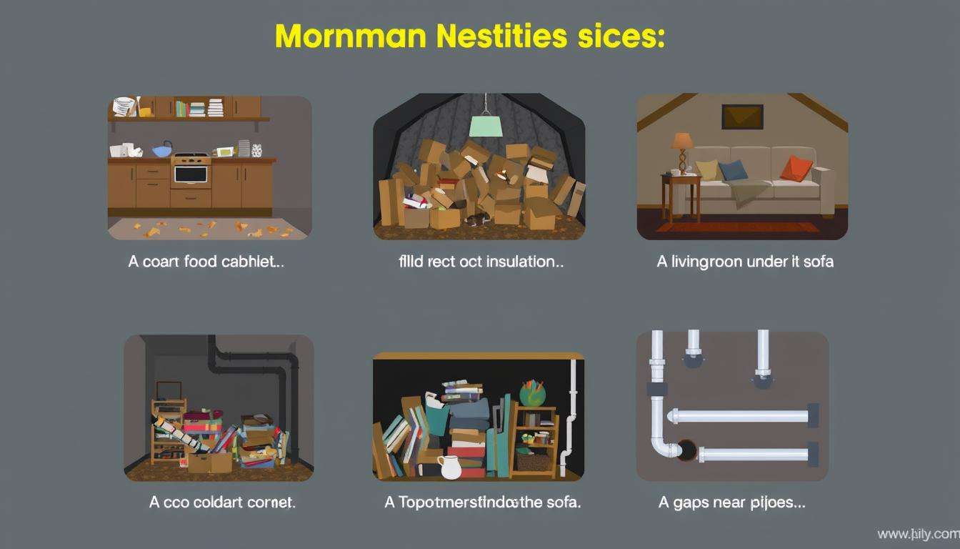 where do mice nest in house