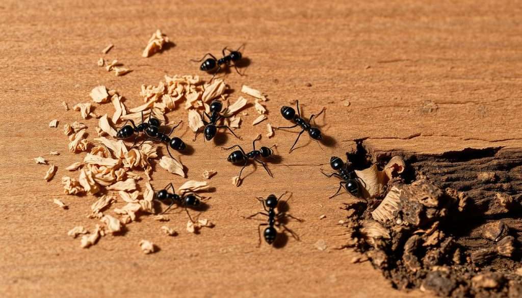 Recognizing carpenter ants signs