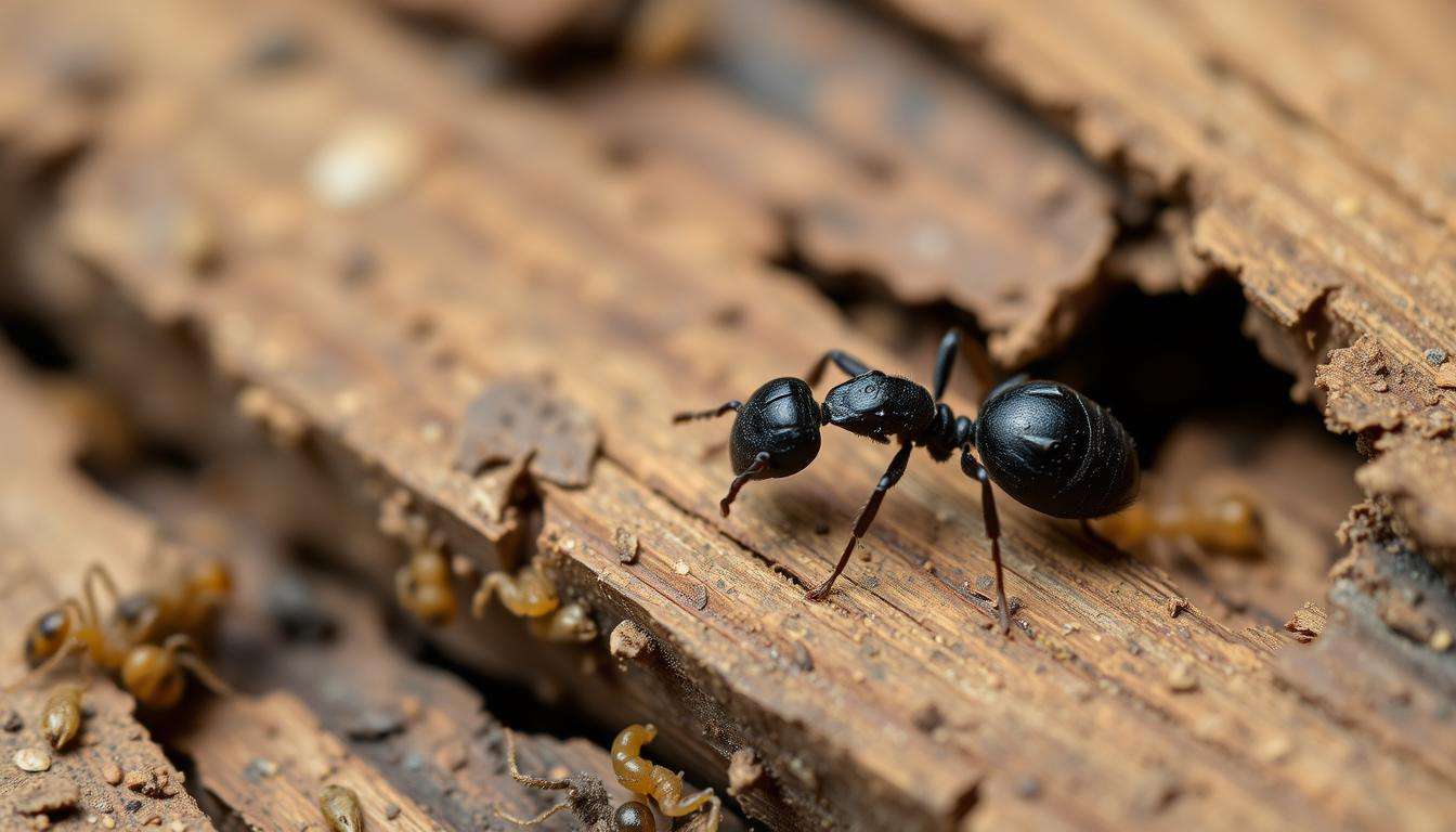 are small black ants a sign of termites