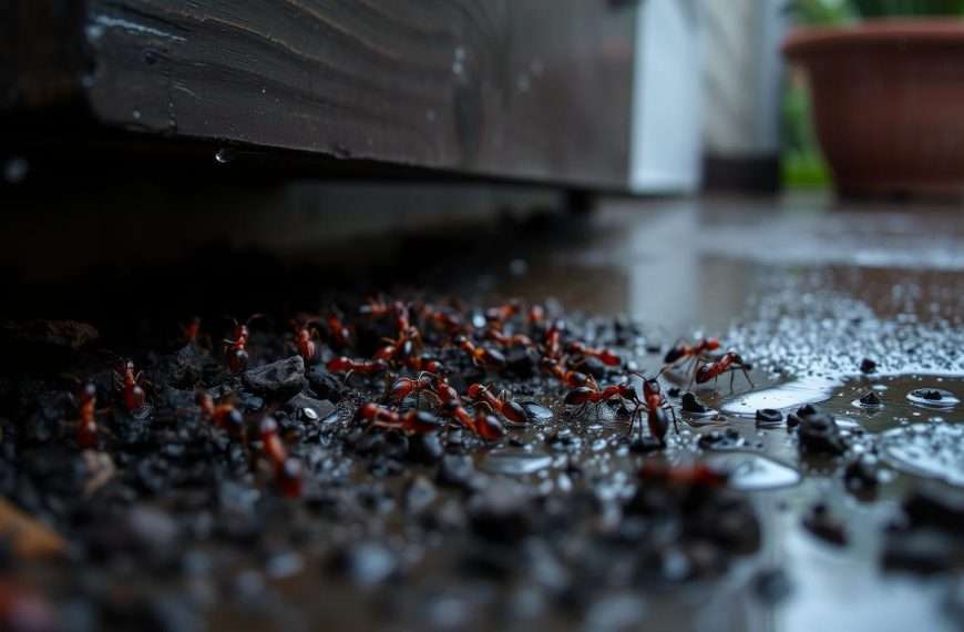 do ants come inside when it rains