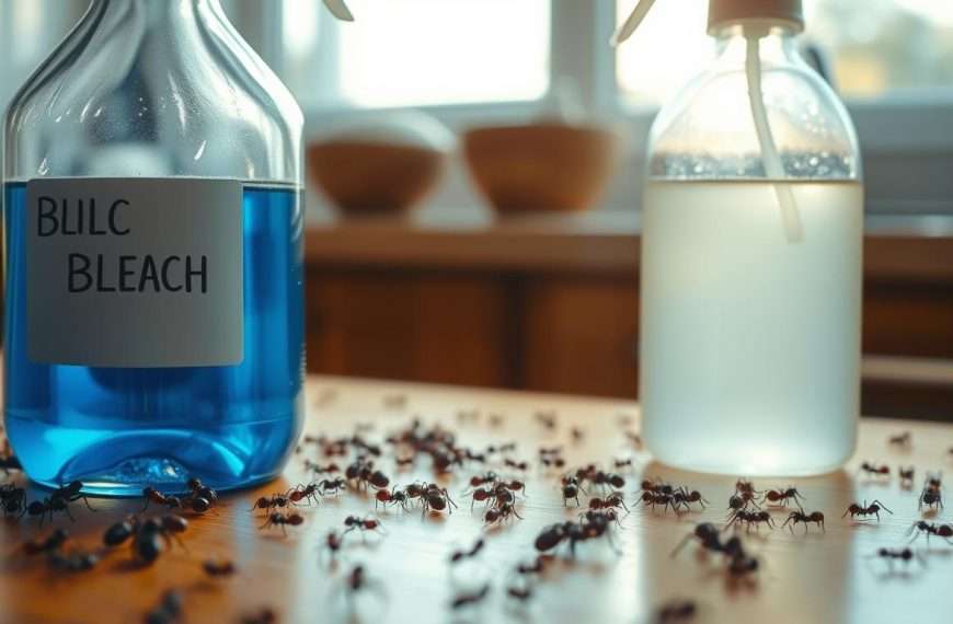 does bleach or vinegar kill ants