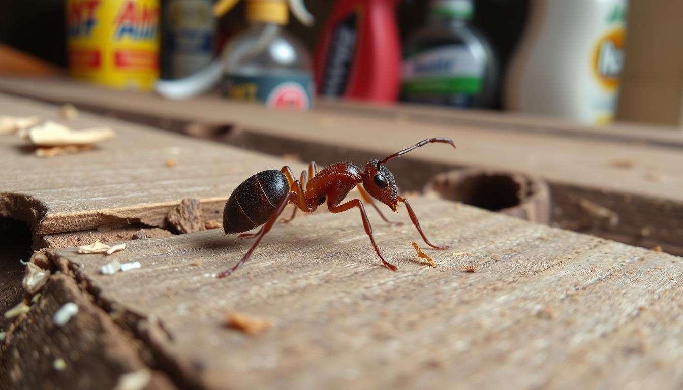 how to get rid of carpenter ants in house