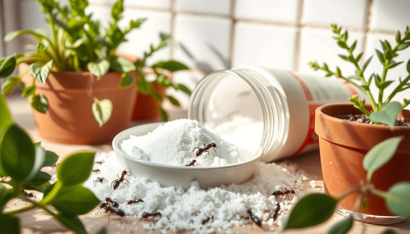 how to kill ants with baking soda