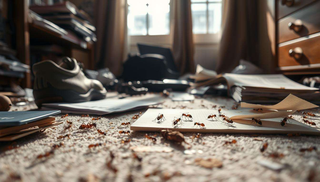 why are there ants in my room if there is no food